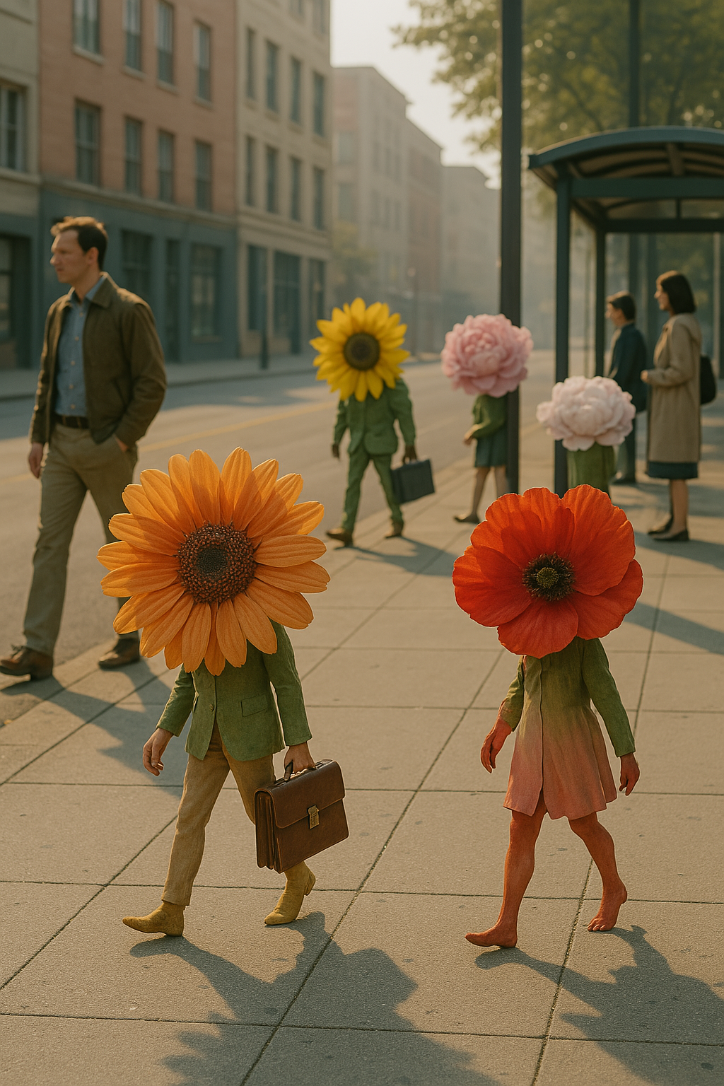 Flower-headed people